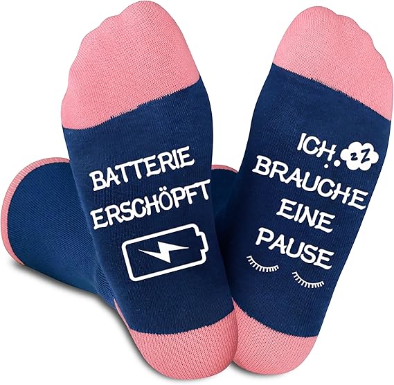 Socken Batterie erschöpft